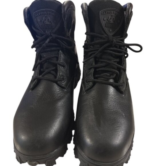 Men's Rocky ALPHA FORCE Comp Toe Black Boot  8 M Work Boot Combat - Picture 2 of 10